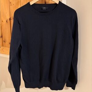 J. Crew Men's Dark Blue Crewneck Sweater